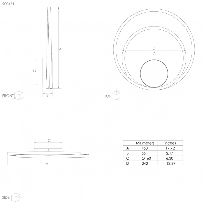 Plafoniera RUOTALE LED 36W lumina calda [4]