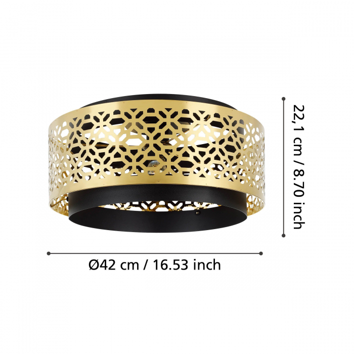Plafoniera SANDBACH E27 1X40W [5]