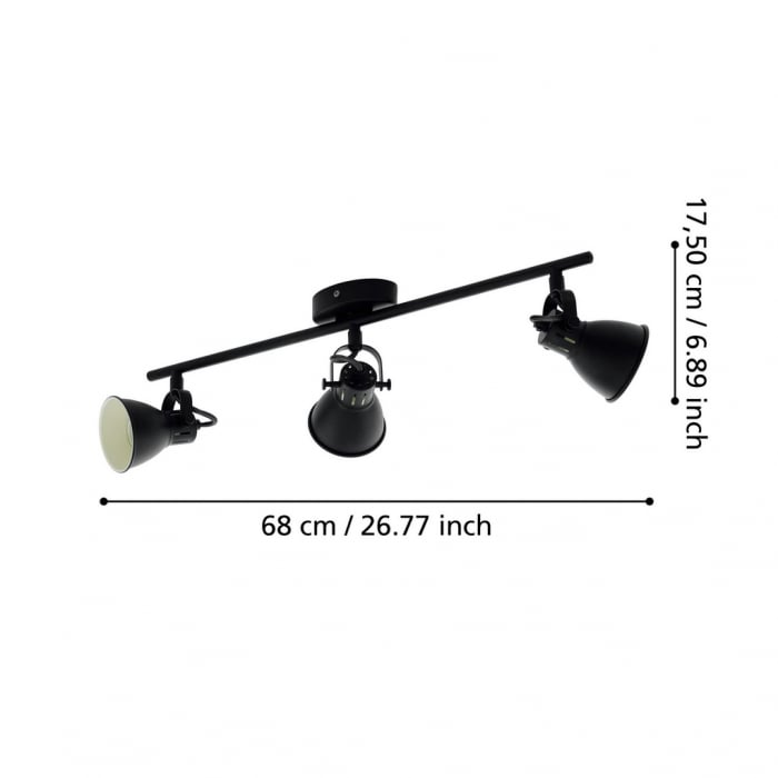 Plafoniera SERAS 2 GU10 3X2,8W [4]
