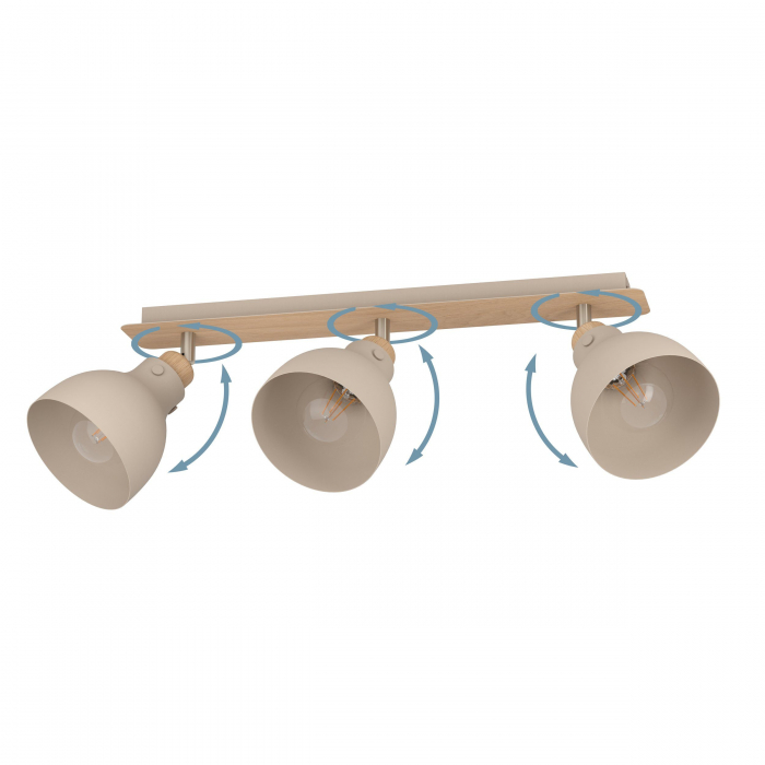 Plafoniera ARRECIFE E27 3x28W nisipiu 74,5 cm [3]