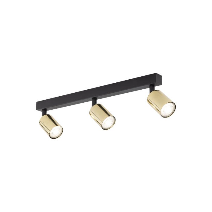 Plafoniera TOP GU10 3 x max 10W LED Auriu, Negru 60 cm [5]