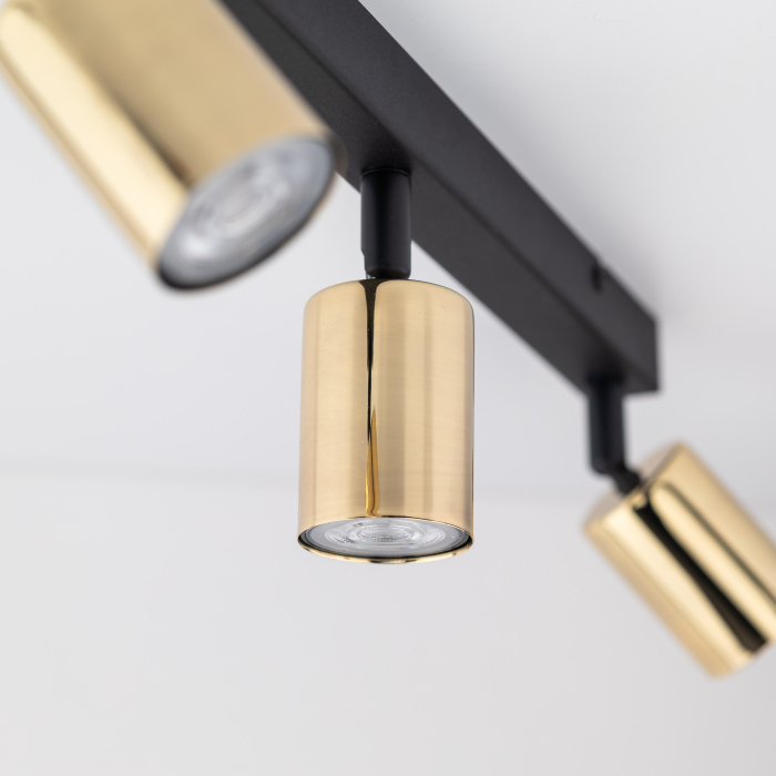 Plafoniera TOP GU10 3 x max 10W LED Auriu, Negru 60 cm [3]