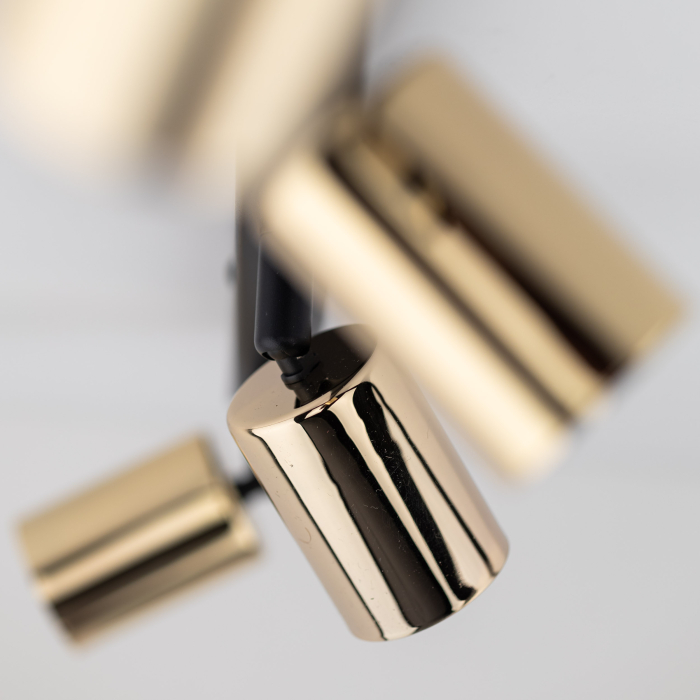 Plafoniera TOP GU10 4 x max 10W LED Auriu, Negru 83 cm [3]