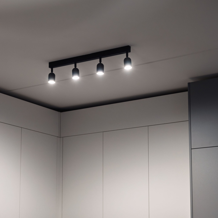 Plafoniera TOP GU10 4 x max 10W LED Negru 83 cm [4]