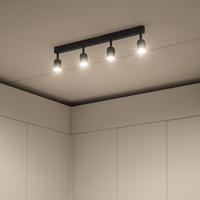 Plafoniera TOP GU10 4 x max 10W LED Negru 83 cm [5]