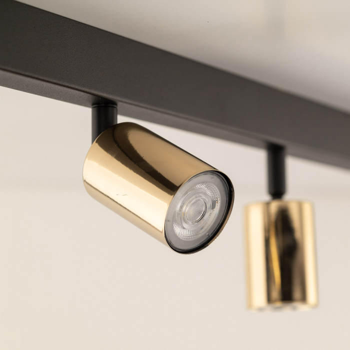 Plafoniera TOP GU10 6 x max 10W LED Auriu, Negru 127 cm [3]