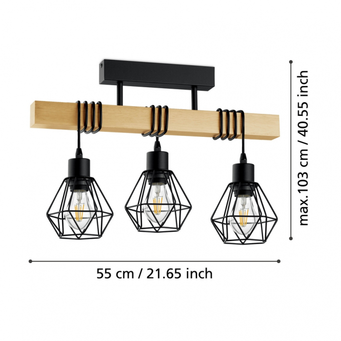 Plafoniera TOWNSHEND 5 E27 3X60W [4]