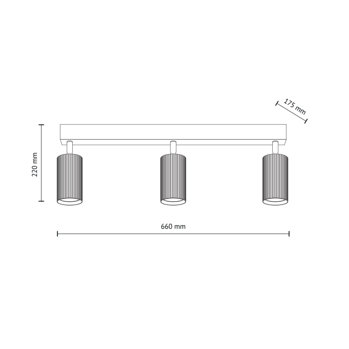 Plafoniera TUNE GU10 max 10W LED  22 cm [8]