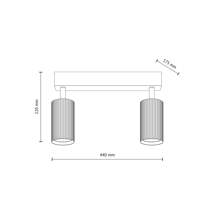 Plafoniera TUNE GU10 max 10W LED  22 cm [8]
