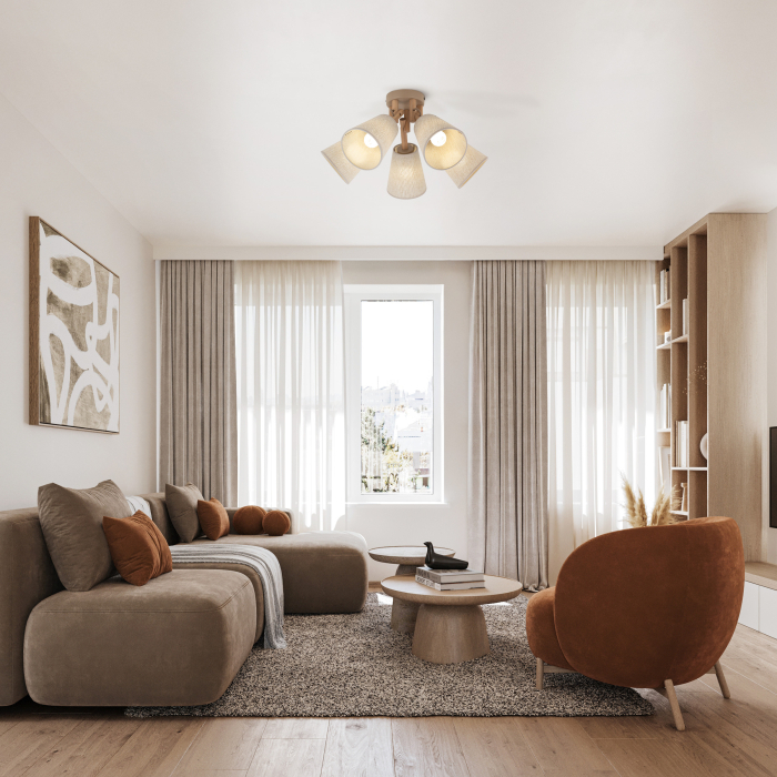 Plafoniera VAIO E27 max 15W LED Sabia, Pine 49 cm [2]