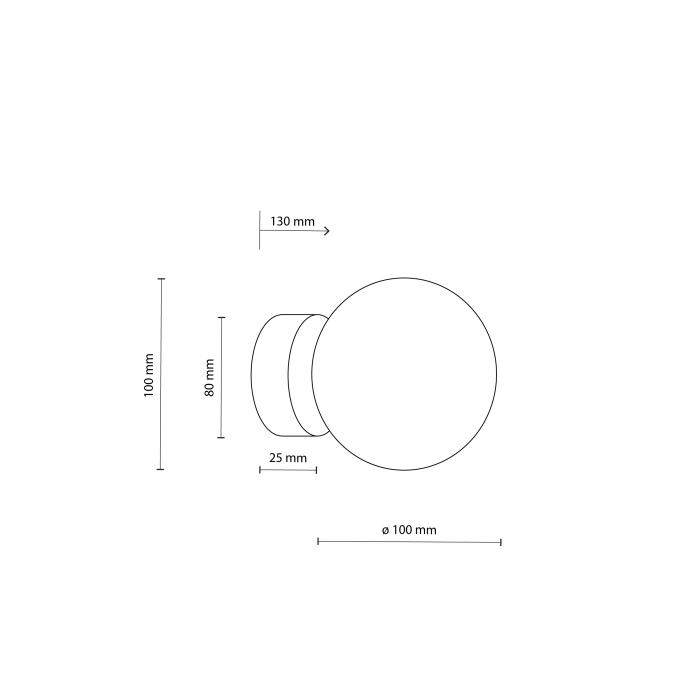 Plafoniera Vox G9 1 x max 8W LED Negru 10 cm [4]