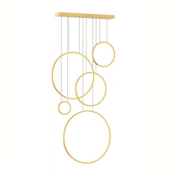 Saturno Gold 100W LED mezanin lampă suspendată [1]