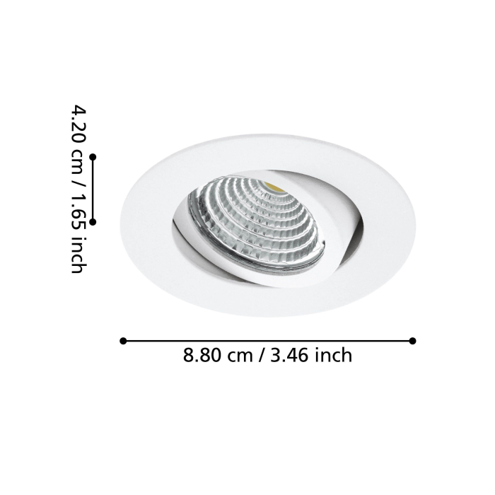 Set spoturi incastrate dimabile SALICETO LED 3x6W lumina neutra [3]