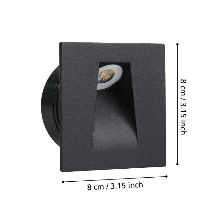 Spot incastrat trepte scari MECINOS LED 2W lumina calda [5]