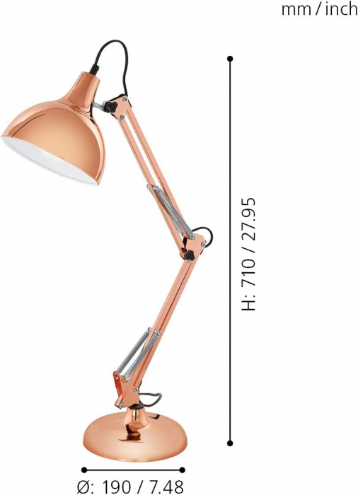 Veioza BORGILLIO E27 1X40W [7]