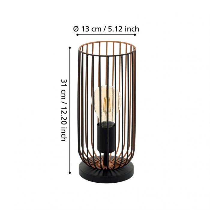 Veioza ROCCAMENA E27 1X60W [2]