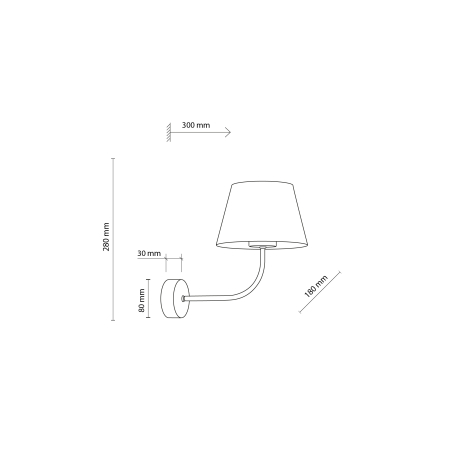 Aplica CHICAGO E27 max 15W LED  30 cm [3]
