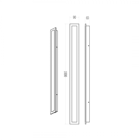Aplica exterior LED 25W lumina reglabila 100 cm IP54 [4]