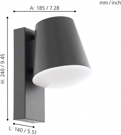 Aplica exterior CALDIERO E27 1X10W [3]