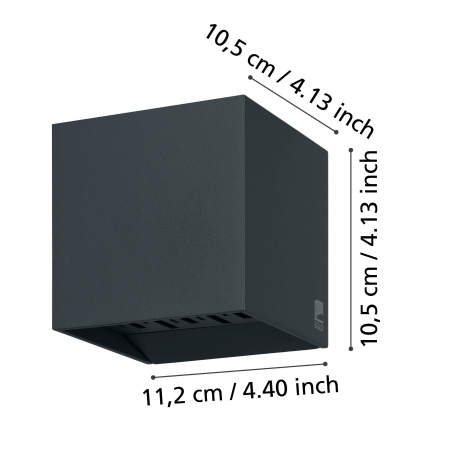 Aplica exterior CALPINO 2 LED 6.6W lumina calda [3]