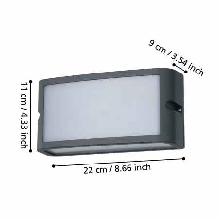 Aplica exterior CAMARDA LED 10.5W lumina neutra [3]