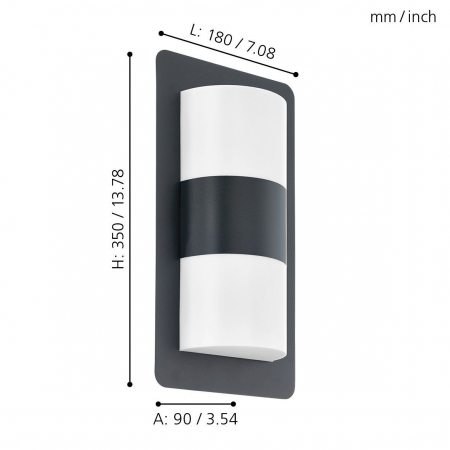 Aplica exterior CISTIERNA E27 2X10W [3]