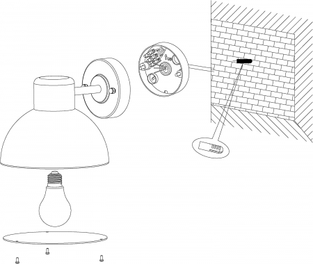 Aplica exterior ENTRIMO E27 1x40W IP44 [6]