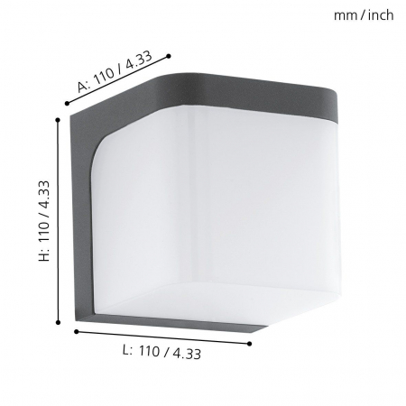 Aplica exterior JORBA LED 1X4.9W lumina calda [3]