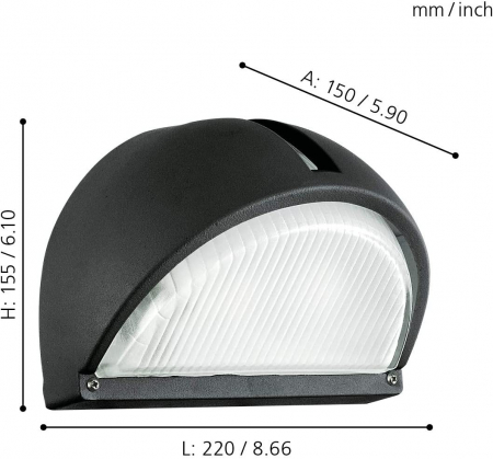 Aplica exterior ONJA E27 1X40W [2]