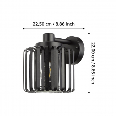 Aplica exterior SELINUS E27 1X40W [3]