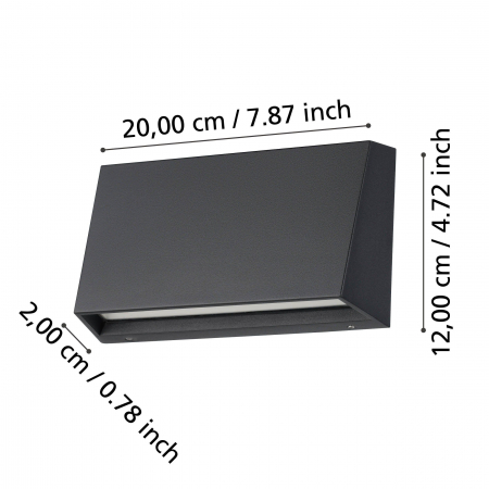 Aplica exterior SPONGANO LED 9.5W lumina reglabila [3]
