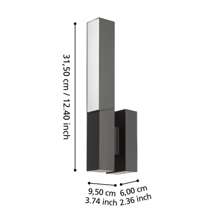 Aplica exterior UGENTO LED 2X4.5W lumina calda [3]