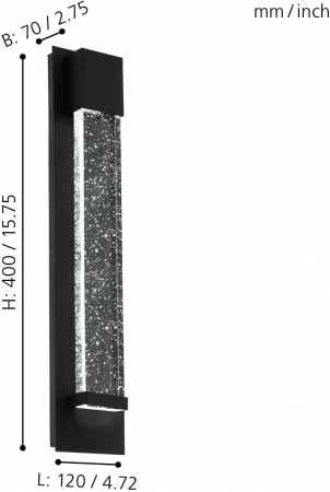 Aplica exterior VILLAGRAZIA LED 2X3.3W lumina calda [4]