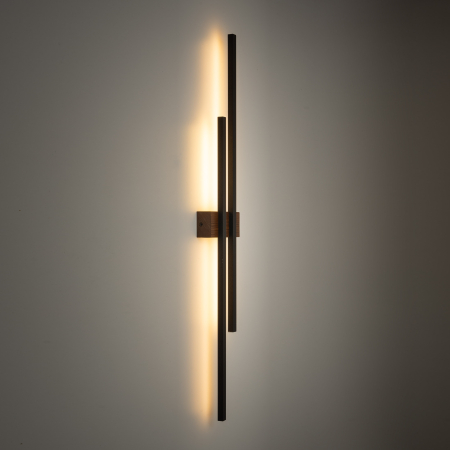 Aplica FLASH  2 x max 4W LED Negru 5,5 cm [2]