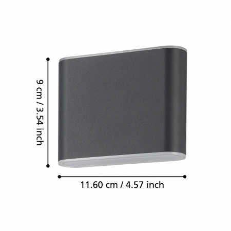 Aplica exterior GRUTTI LED 2X2,9W lumina reglabila [3]