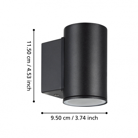 Aplica exterior IZZALINI GU10 1X2,8W [3]