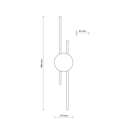 Aplica JAVA  2 x max 30W LED Negru 4,5 cm [6]