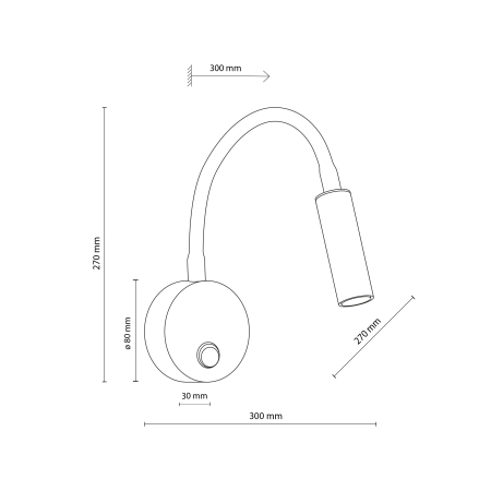 Aplica LAGOS G9 1 x max 8W LED Alb 32 cm [7]