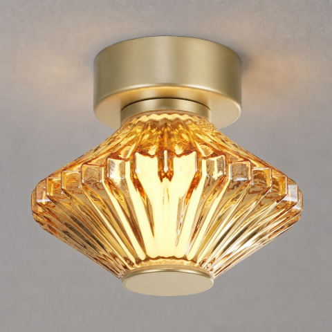 Lampă tavan Padre LED 6W lumină caldă 15 cm auriu [6]