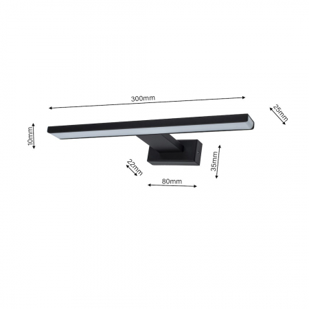 Aplica baie SHINE LED 7W LED lumina neutra [6]
