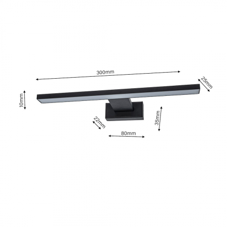 Aplica baie SHINE LED 7W LED lumina neutra [6]