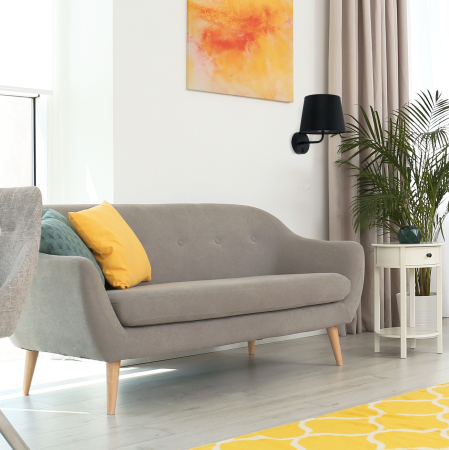 Aplica MAJA E27 1 x max 15W LED Negru 19 cm [1]