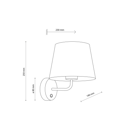 Aplica MAJA E27 1 x max 15W LED Negru 19 cm [4]