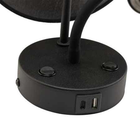 Aplica MAJA E27, G9 2 x max 8W LED, max 15W LED Negru 19 cm [3]