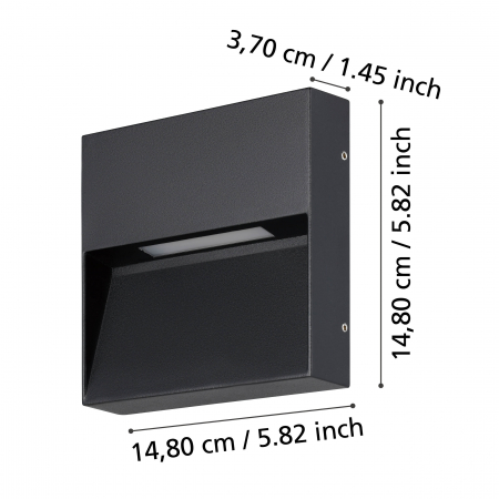 Aplica exterior MARUGGIO LED 1X4, 8W lumina reglabila [1]