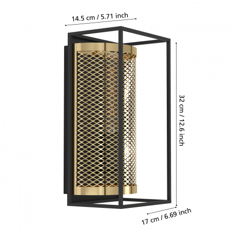 Aplica NOHALES E27 1X40W [2]