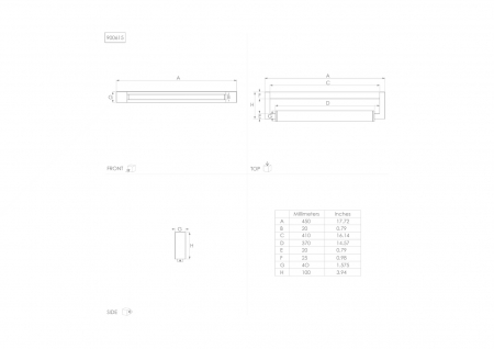 Aplica baie GEMILIANA LED 8,9W lumina neutra 45 cm IP44 [4]