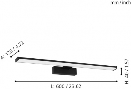Aplica baie PANDELLA 1 LED 11W lumina neutra [3]