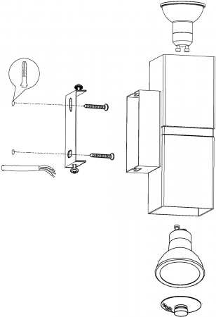 Aplica PASSA GU10 2X3W [3]