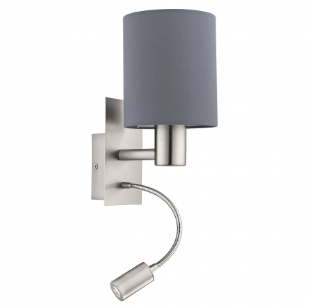 Aplica PASTERI E27, LED 1X40W, 1x3.8W lumina calda